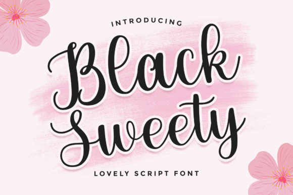 Black Sweety Script: A Font for Modern Crafters & Creators
