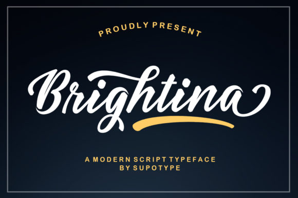 Brightina Script: Elevate Your Visual Design