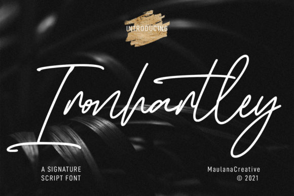 Ironhartley Script: A Stylish Typeface for Wedding Invitations and More