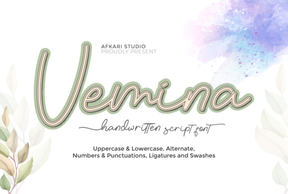 Vemina Script: A Sweet and Flowing Handwritten Font for Every Design