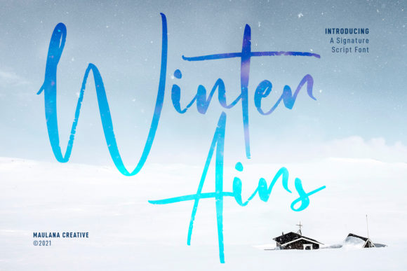 Winter Airs Script: A Font with Rough Strokes and Real Personality